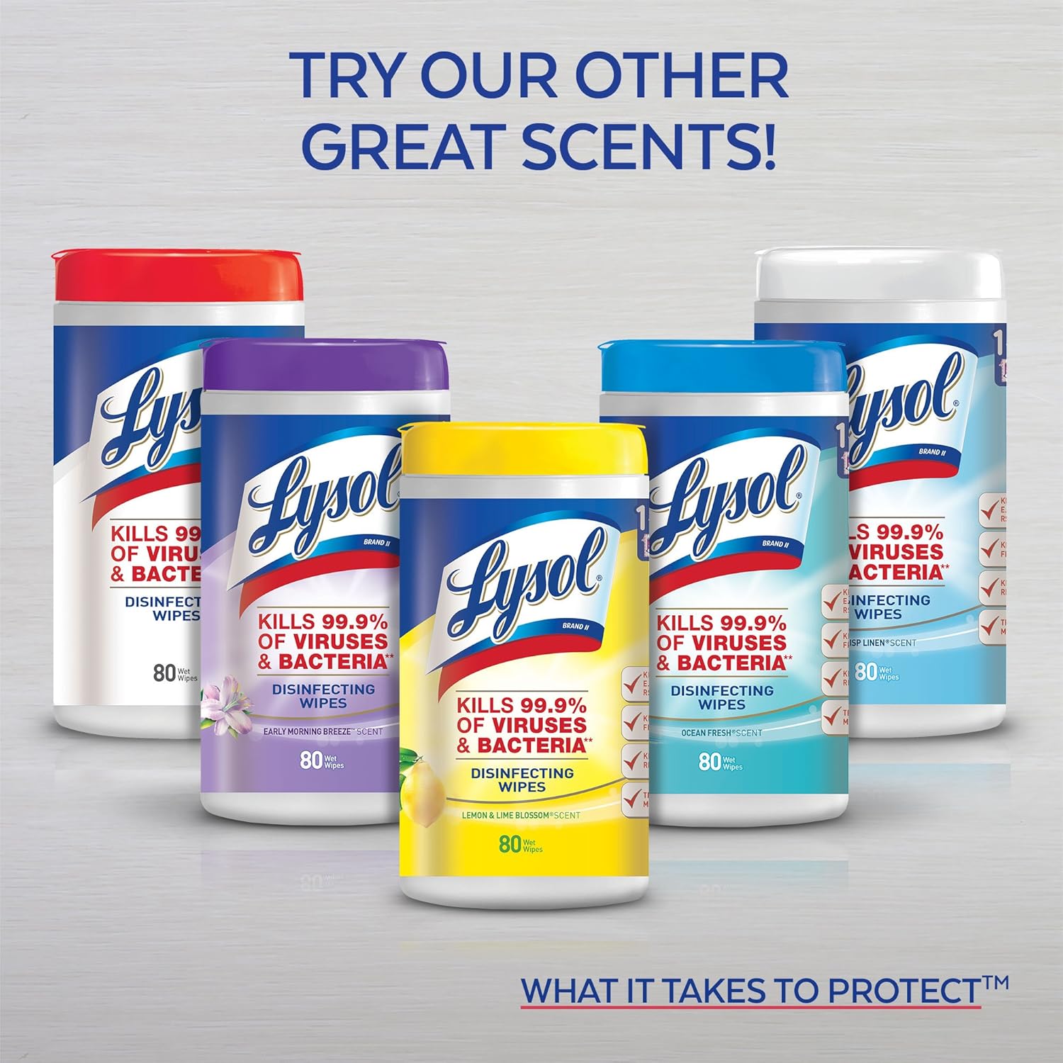 Lysol Disinfecting Wipes, Lemon Lime 80 count (pack of 3): Health & Personal Care