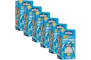 Lundberg Thin Brown Rice Cakes, Lightly Salted, 6-Pack – Regenerative Organic Certified, Healthy Snacks, Vegan, 6 Oz Ea