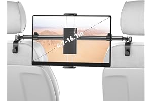 Car Tablet Holder Mount for iPad: Tryone Headrest Tablet Stand for Car Back Seat Compatible with iPad Pro Air Mini | Galaxy T