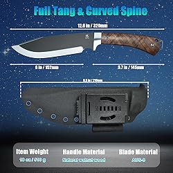 KATSU Full Tang Fixed Blade Knife with