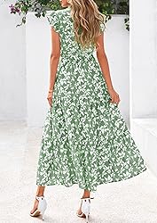 PRETTYGARDEN Women's 2025 Summer Floral Midi Dress