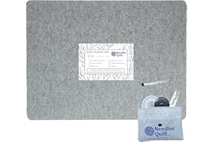 NEEDLES QUILT STUDIO 24" X 18" Wool Pressing Mat | 100% Natural New Zealand Wool Ironing Mat for Quilting Ironing Station - Wool Ironing Pad Quilters Pressing Pad - Pressing Mat Quilting Ironing Pads for Quilters