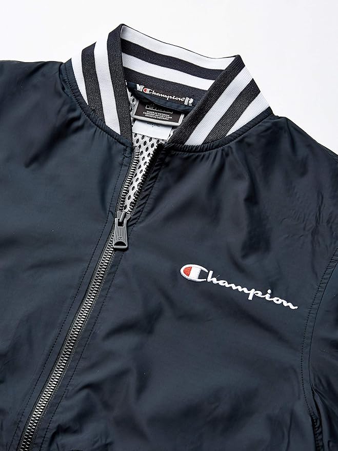 champion life satin baseball jacket