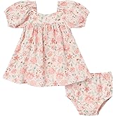 Modern Moments by Gerber baby-girls 2-piece Puffed Sleeve Dress & Diaper Cover Set