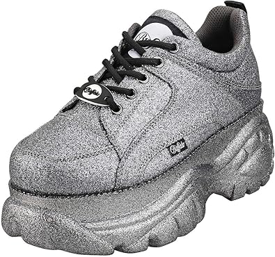 glitter platform trainers