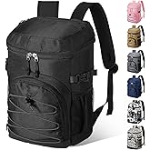 NECKORY Cooler Backpack, Lightweight and Soft Backpack Cooler for Men Women, Insulated Lunch Bag for Camping Traveling Hiking
