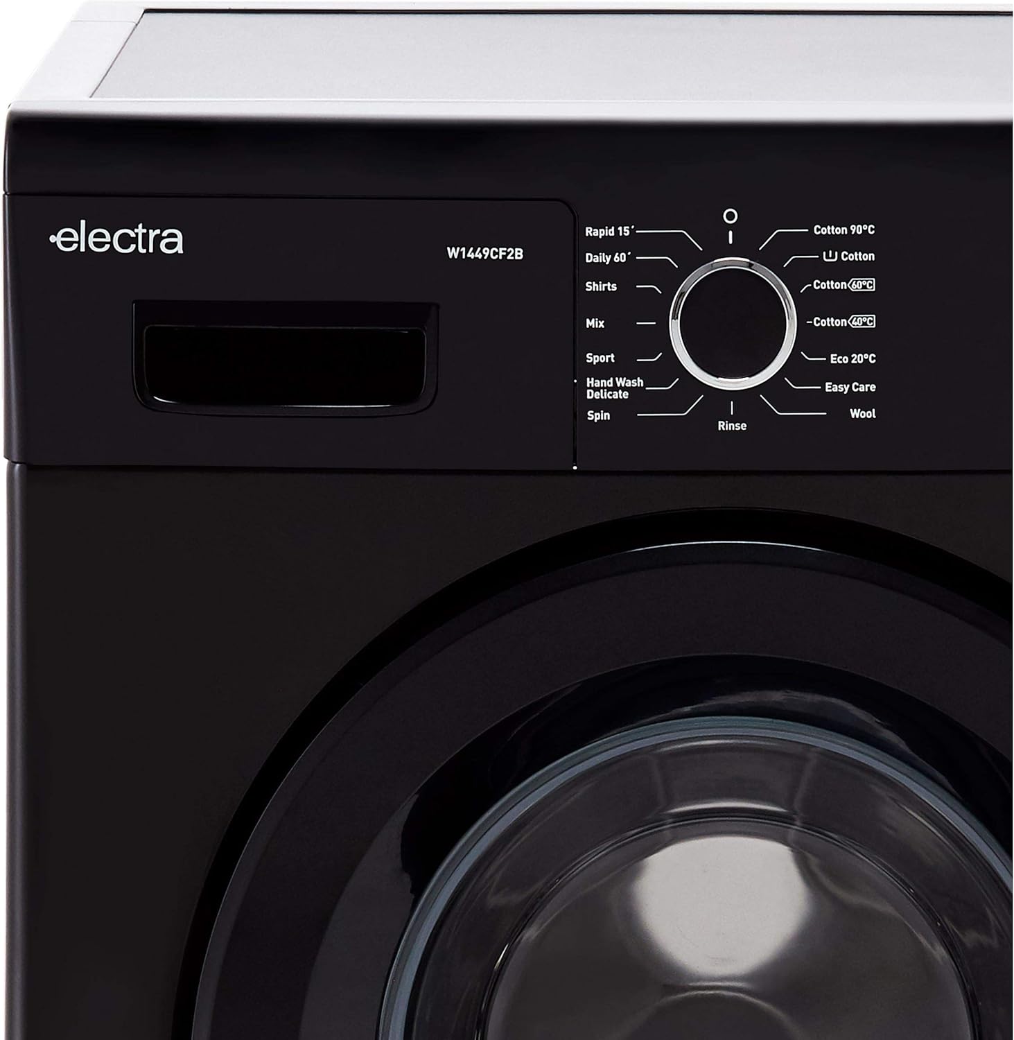 Electra W1449CF2B 7Kg Washing Machine with 1400 rpm Black Amazon.co.uk Large Appliances