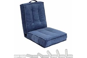 Mordchil HF Adjustable Floor Chair with Back Support, 6-Position, Folding Meditation Chair, Floor Sofa Chairs for Adults, Com