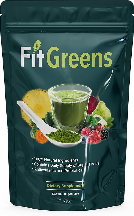 Fit Greens USDA Organic Superfood Powder Premium Super