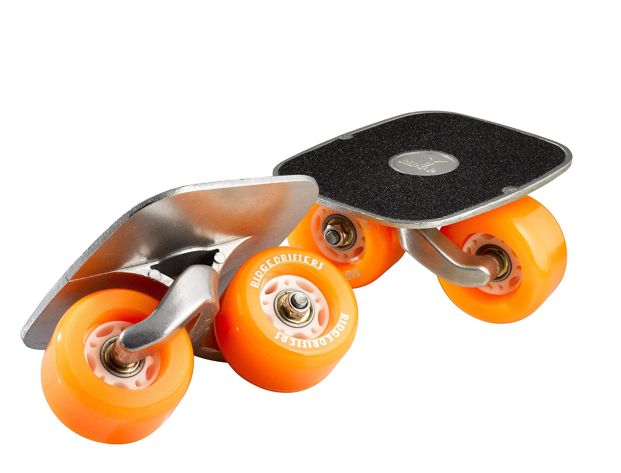 Ridge Drift Skates Freeline Skates - with ABEC 7 Bearings and black PU wheels (orange)