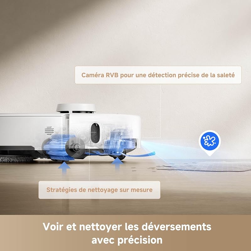 P50 Pro Ultra Robot Aspirateur, Blanc