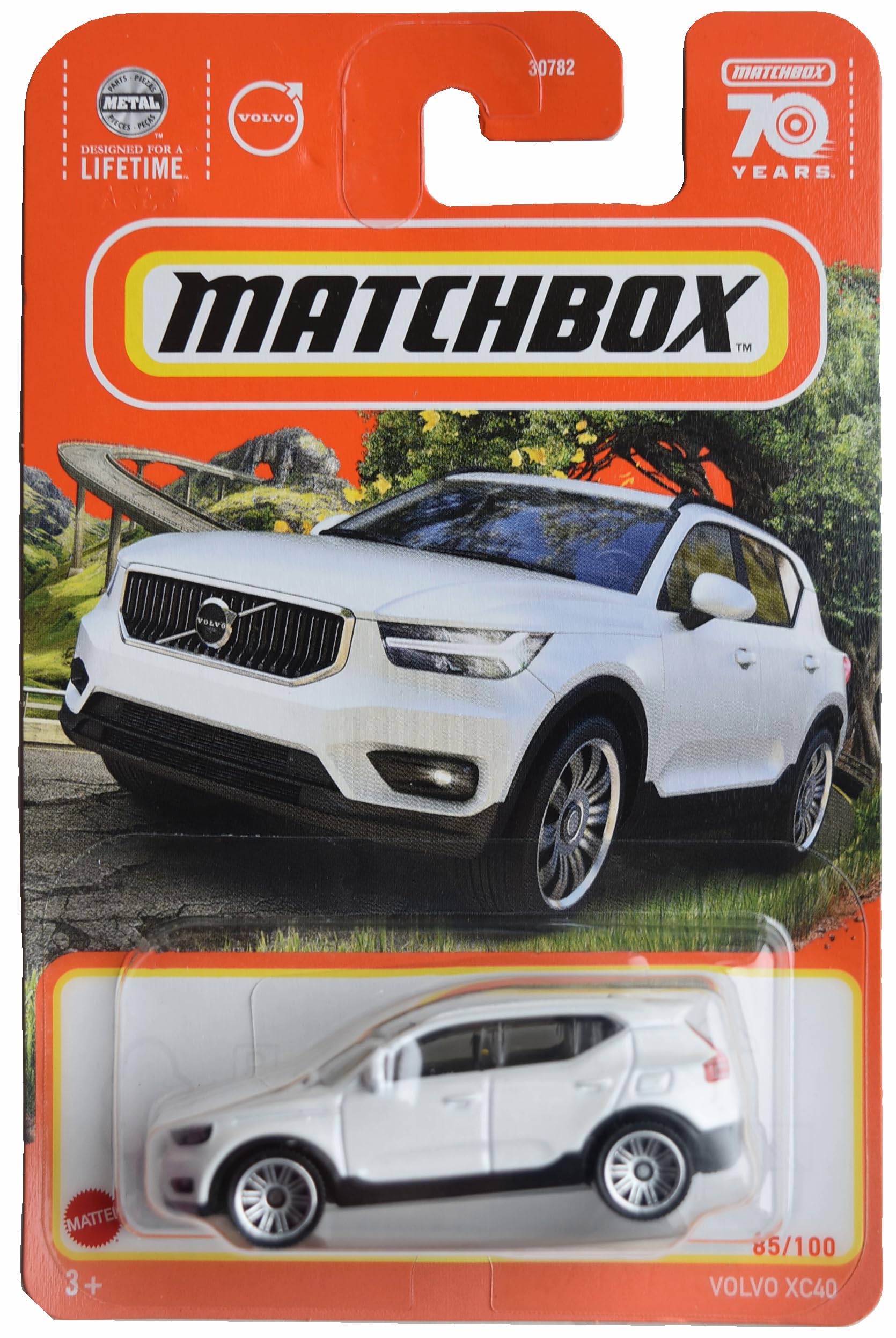 Matchbox Volvo XC40, White, 1:85 Scale, Car, Toy Car, Children, Unisex