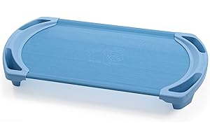 Angeles Space Line Single Cot, Toddler, 42.5" Height, 22" Length, 5" Width, Wedgewood Blue