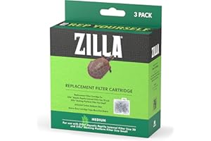 Zilla Replacement Filter Cartridges Medium, 3 Count ( Pack of 1)
