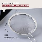 Fackelmann Initial Sieve Stainless Steel Fine Mesh with Rim 15.5 cm view 5