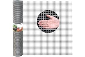 Gartist 1/2inch 16"x50' Galvanized Hardware Cloth, 19Ga Hot-Dip Welded Chicken Wire Fencing Roll Preventing Snakes, Raccoons and Foxes