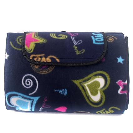 TUKA XXL Fleece Matte Picknickdecke, wasserdichte 200x196cm faltbare und tragbare Outdoor-Decke mit angenähtem Tragegriff, Ca