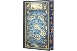 Vintage Journal with Sprayed Edges & Gold Foil Cover - 288 Pages Thick Blank Notebook, 100gsm No-Bleed Paper, A5 Hardcover St