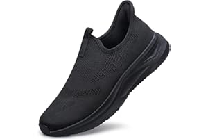 ZCQGQD Men's Hands Free Slip On Walking Shoes Non Slip Laceless Lightweight Comfortable Tennis Sneakers