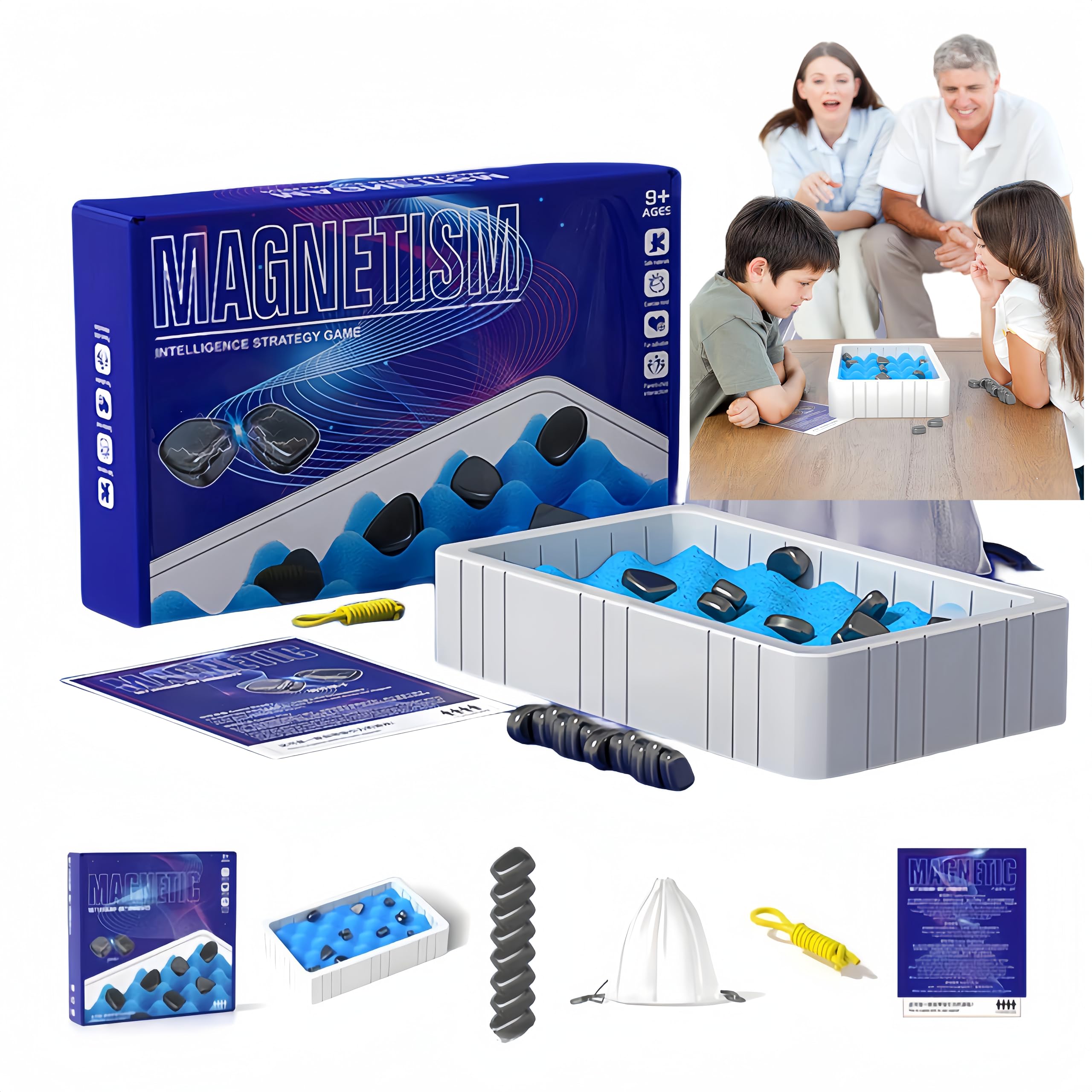 Photo 1 of 2025 New Portable, Magnetic Chess Game, Intellectual Battle Game, Strategy Game for Children and Adults, Fun Family Party,Multiplayer Magnetic Board Game,Fun Puzzle Gift(Set a)