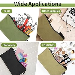 COIDEA 6 Pack Tool Bag Zipper Pouch, Premium Tool