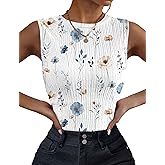 Zeagoo Women's High Neck Tank Top 2026 Summer Casual Ribbed Knit Slim Fitted Basic Textured Sleeveless Shirts