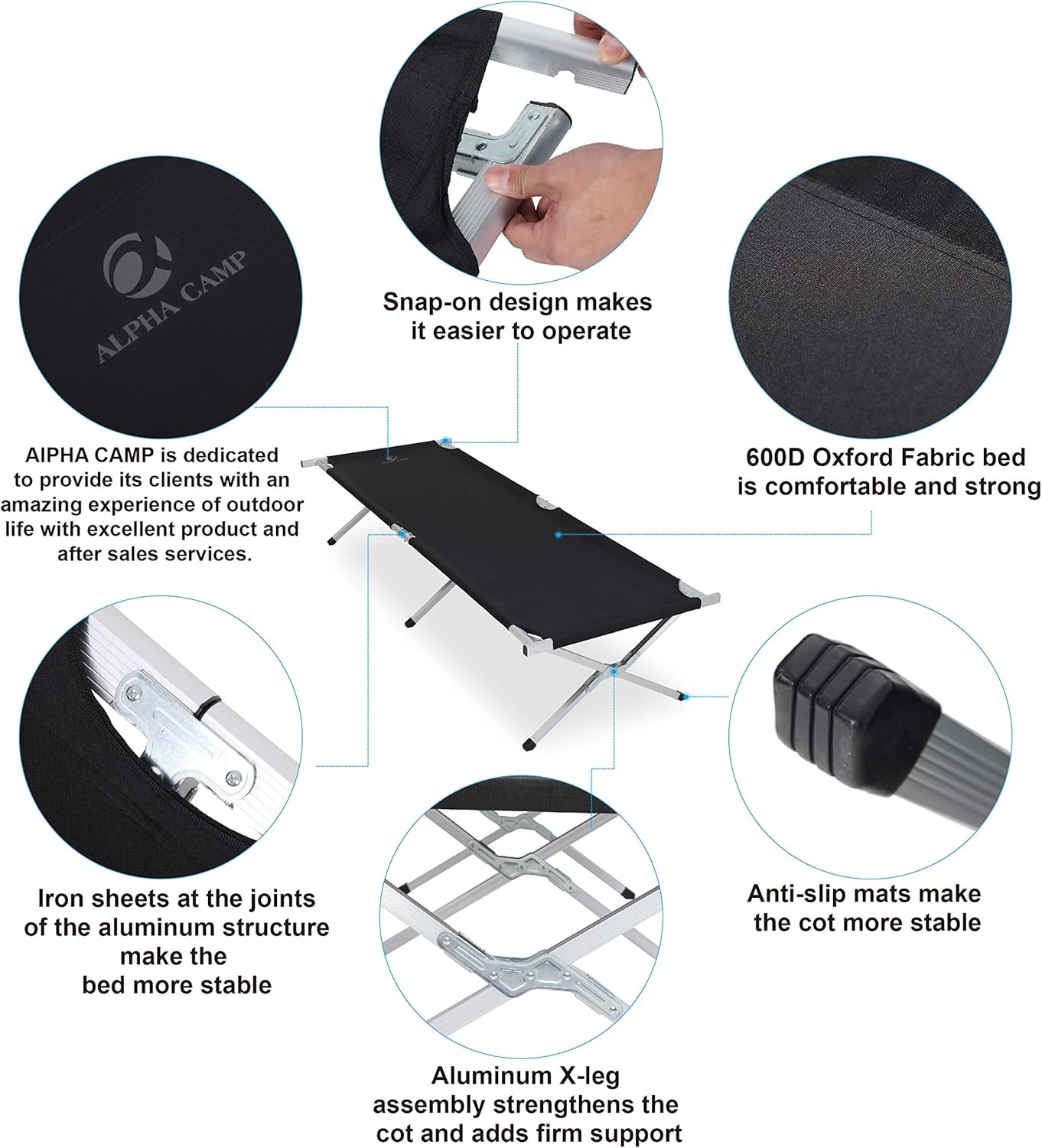 comfortable camping cot