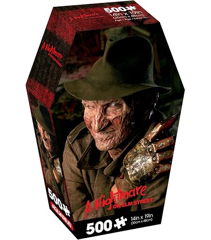 Puzzle 500 Pezzi IT (2017) - Pennywise In Scatola A Forma Di Bara Con Poster - Aquarius