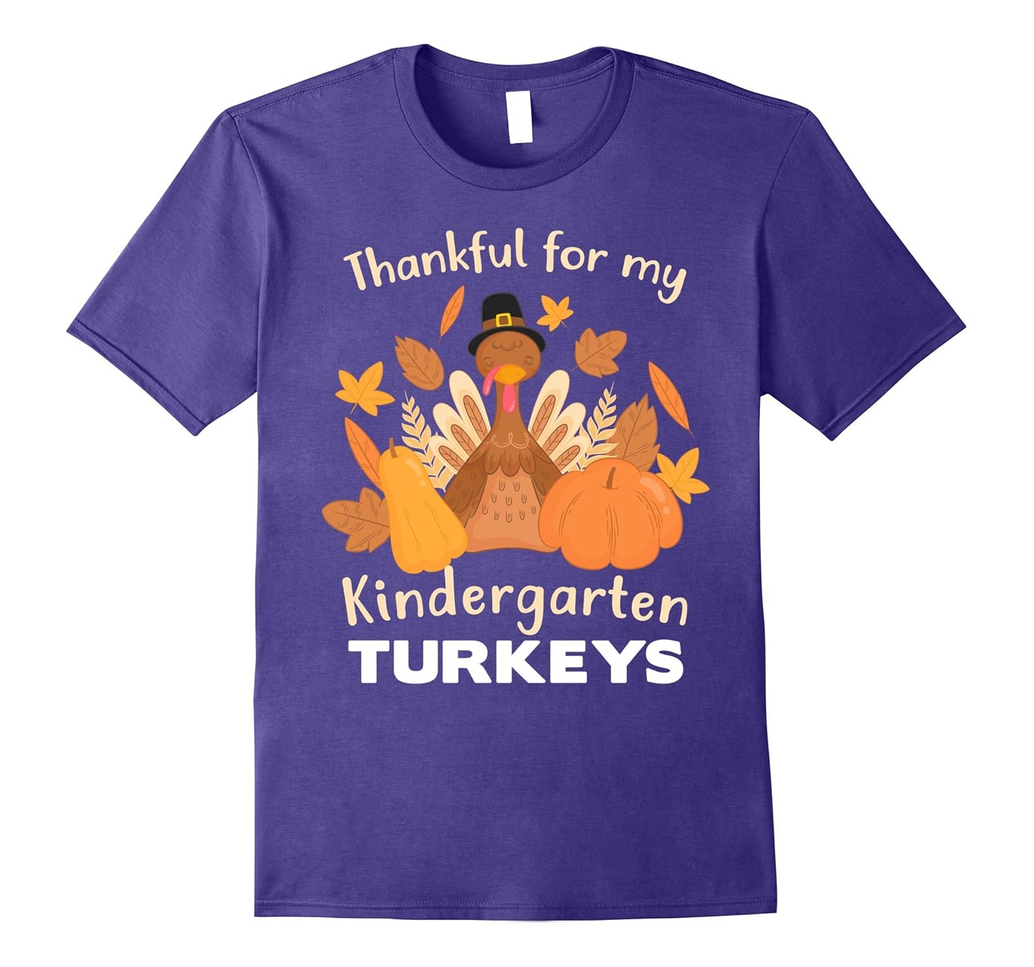 Thankful For My Kindergarten Turkeys T-shirt Teacher's Day-Rose