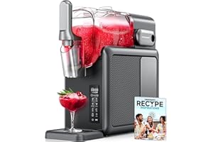 VIBOFROST Slushie Machine 9-in-1, 88oz Frozen Drink Maker with EvenChill Technology, Rapid Cooling&Auto-Clean,Quiet Ice Slush