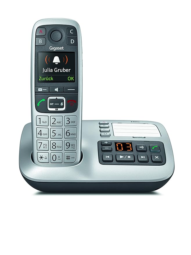 Gigaset S30852-H2728-C101 E560A Telefon Platin