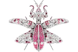Piececool 3D Metal Model Kits, Mini Mantis - Metal Model Building Kits DIY Assembling Handcraft Kits 3D Puzzles for Adults, Best Gifts