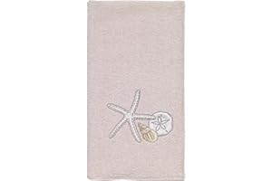 Avanti Linens - Fingertip Towel, Soft & Absorbent Cotton Towel, Beach Inspired Bathroom Accessories (Seaglass Collection)