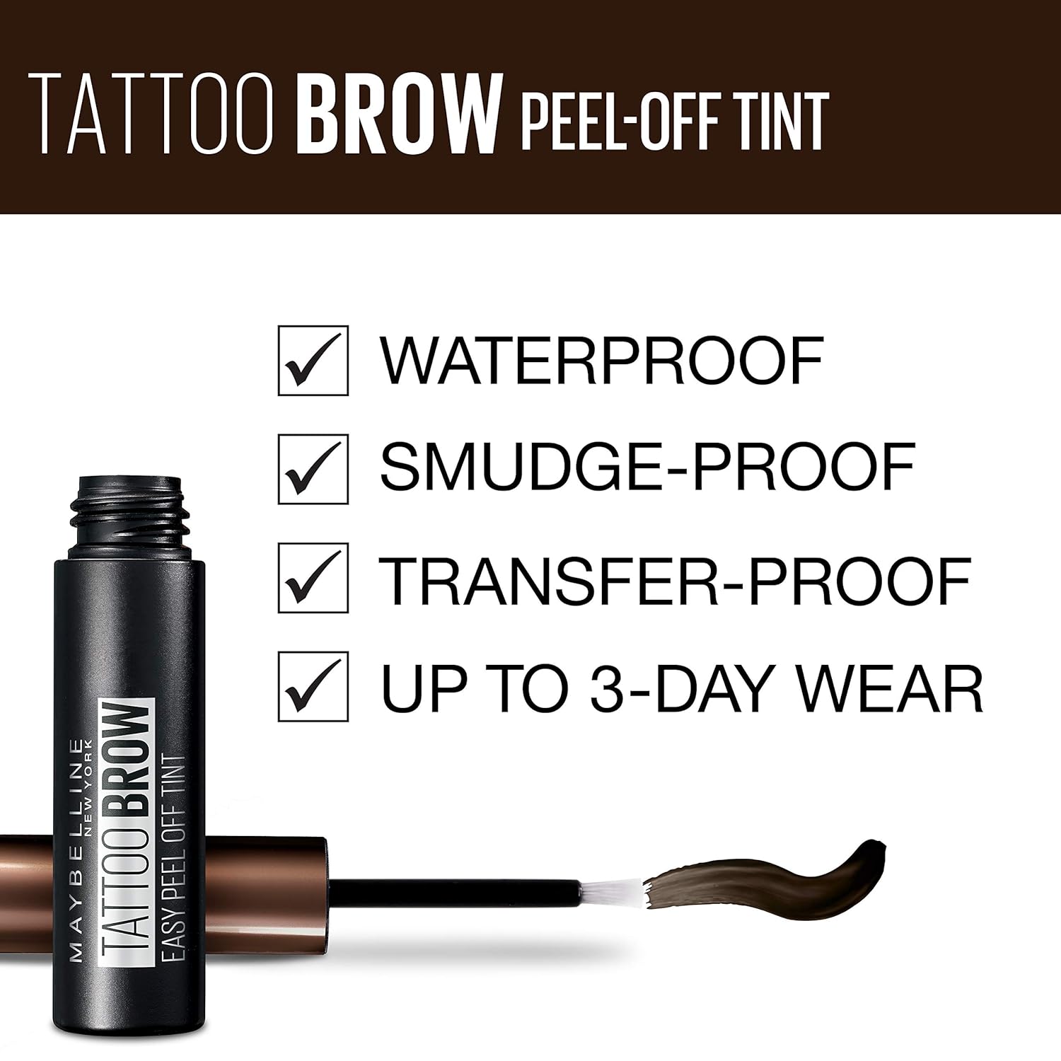 Maybelline Tattoo Brow Peel Off Gel Tint Warm Brown Amazon De Beauty