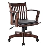OSP Home Furnishings Deluxe Wood Banker's Desk