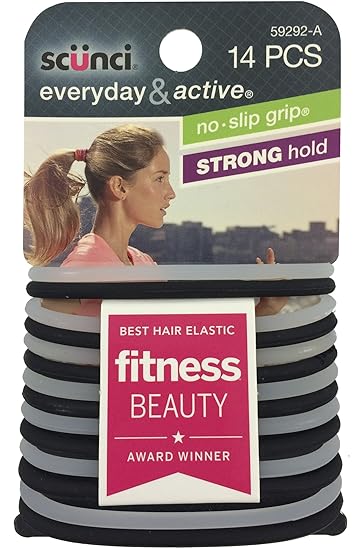 Amazon Com Scunci No Slip Grip Evolution Jelly Ponytailers