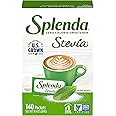 SPLENDA Stevia Zero Calorie Sweetener, Plant Based Sugar Substitute Granulated Powder, Single Serve Packets, 140 Count