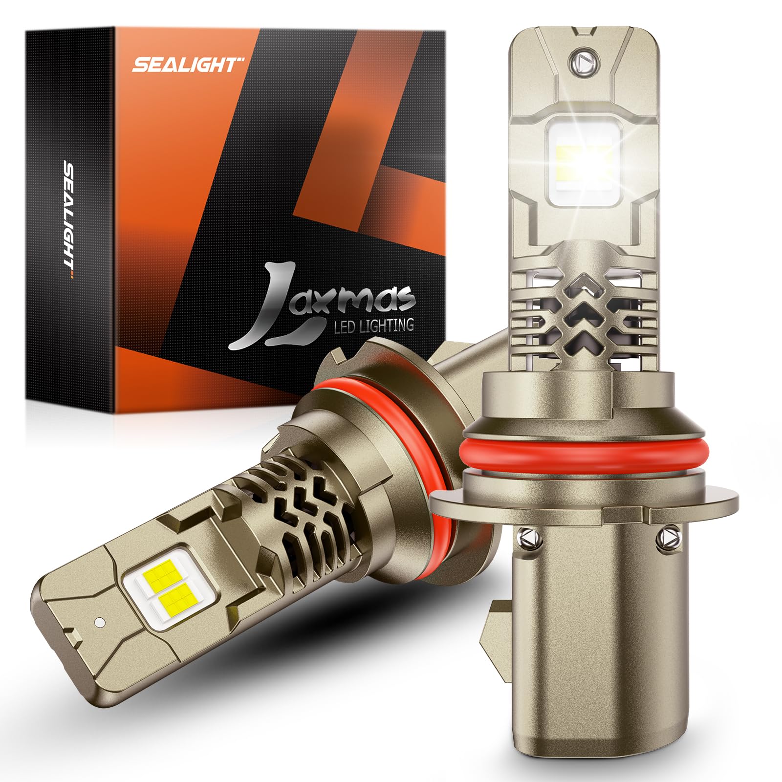 SEALIGHT 9007 Light Bulb 1:1 Min Design, 1000% 50000LM Brighter 6500K White 9007 Fog Lights, 70000HRS Long Lifespan, 3 Min Plug-N-Play, Cooling Fan, IP68, No Adapter Need, Pack of 2 Image SEALIGHT 9007 Light Bulb 1:1 Min Design, 1000% 50000LM Brighter 6500K White 9007 Fog Lights, 70000HRS Long Lifespan, 3 Min Plug-N-Play, Cooling Fan, IP68, No Adapter Need, Pack of 2 Image