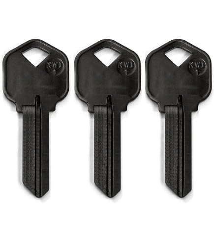 JMA SLG-4.ABK Aluminum Key Blank, SC4 Black (10-Pack): Door