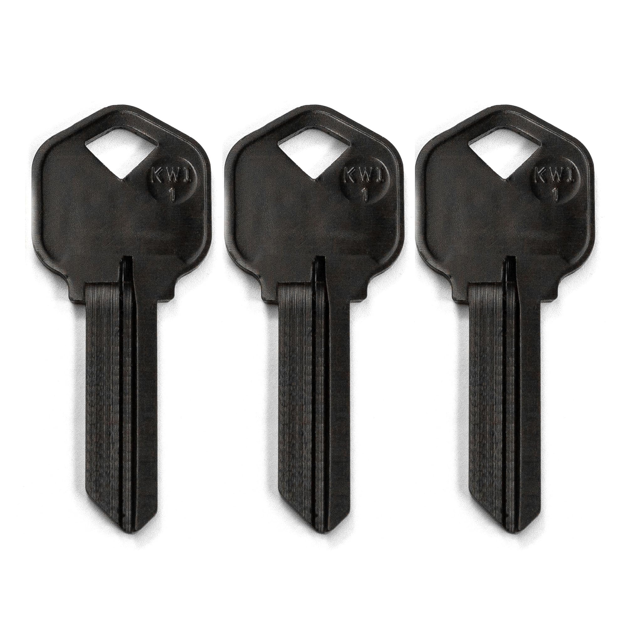 KeySmart AirKey - Ultra Lightweight Aluminum Keys (Black 3 Pack, KW1)