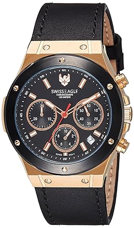 Analog Black Dial Mens Watch - SE-9088LS-RG-01