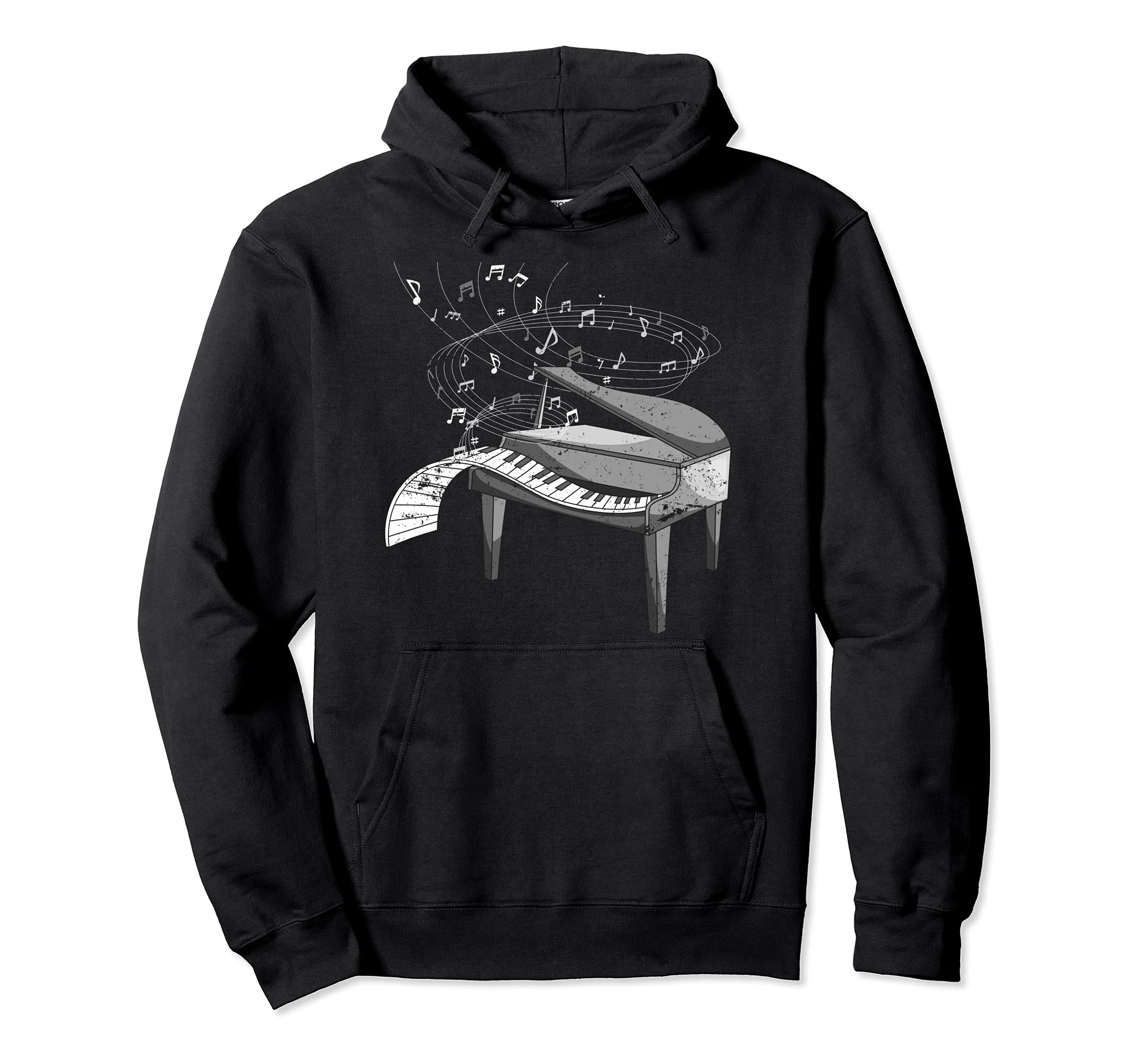 Keyboard Musician Piano Player Pianist Music Notes Piano Pullover Hoodie