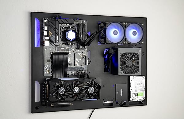 ABK DESIGN, WALL COMPUTER CASE – WALL MOUNT COMPUTER CASE – GAMING PC CASE – WALL MOUNT ATX CASE – WALL PC CASE FOR PC GAMING – COMPUTER CASES FOR PC COMPUTER – PC CASE, PC CHASSIS