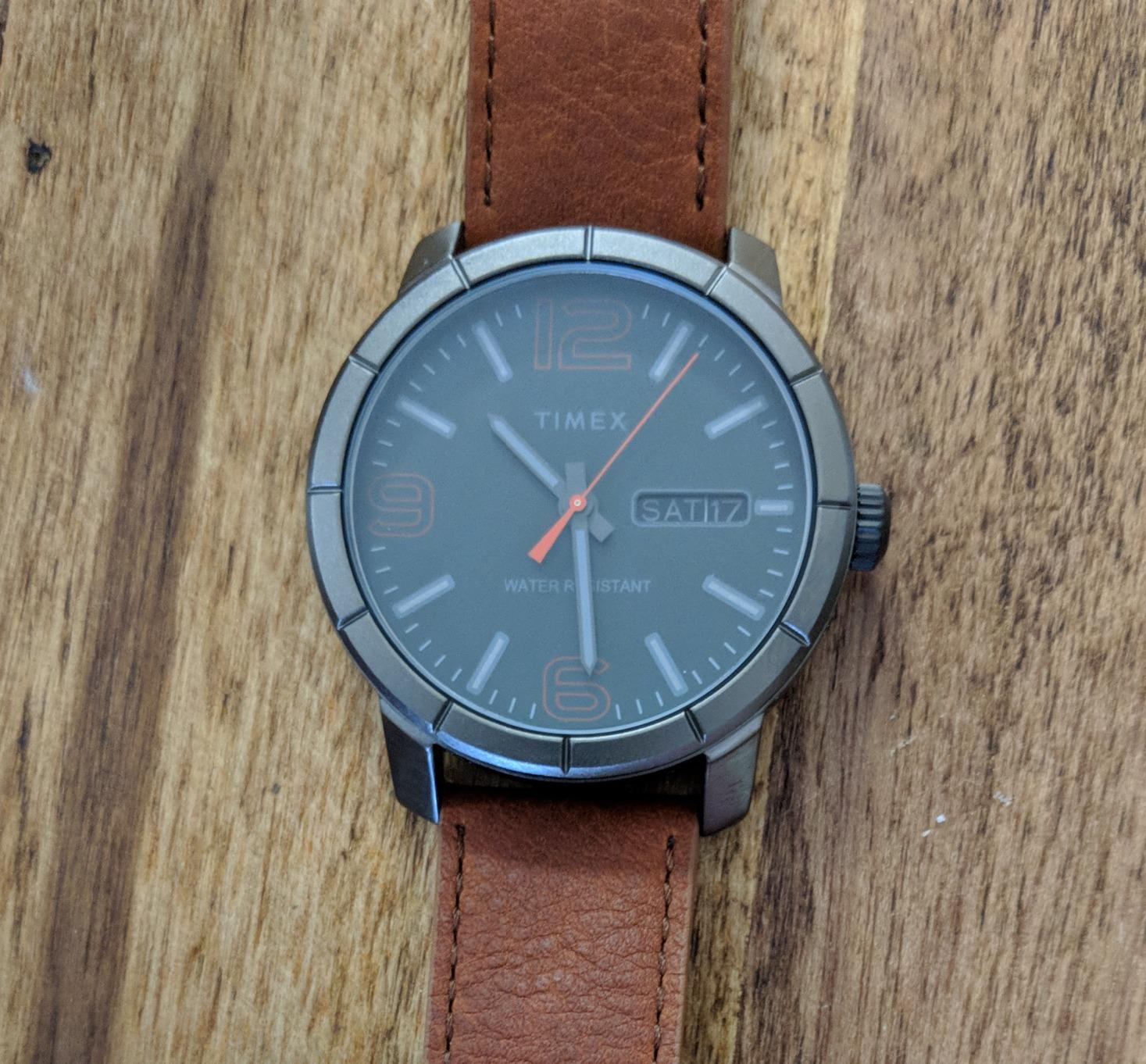 10/mo Finance Timex Men's Mod 44 Leather Strap Watch Buy Now, Pay