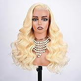 613 13x6 Lace Front Wig Human Hair 250 Density 30 Inch Body Wave Blonde Wig Human Hair 613 HD Lace Frontal Wigs 13x6, 100% Real Human Hair No Synthetic Blend No Tangle No Shedding Triple Lifespan 3X