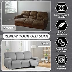 ULTICOR Squared Jacquard Design 8-Pieces Recliner