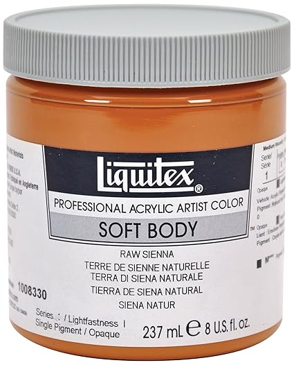 Liquitex Soft Body Colore Acrilico Extra Fine 237ml Terra Di Siena Naturale