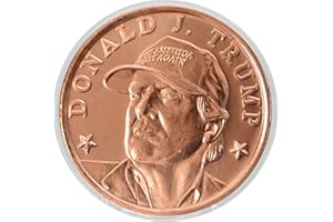 HEAVENLY METALS Donald J. Trump MAGA Hat Commemorative 1 oz Pure .999 Copper Round Challenge Coin in Capsule