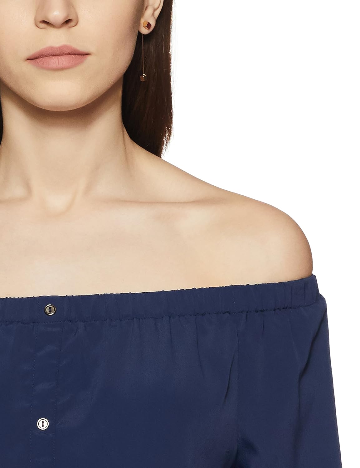 symbol amazon brand women's blouson blouse top