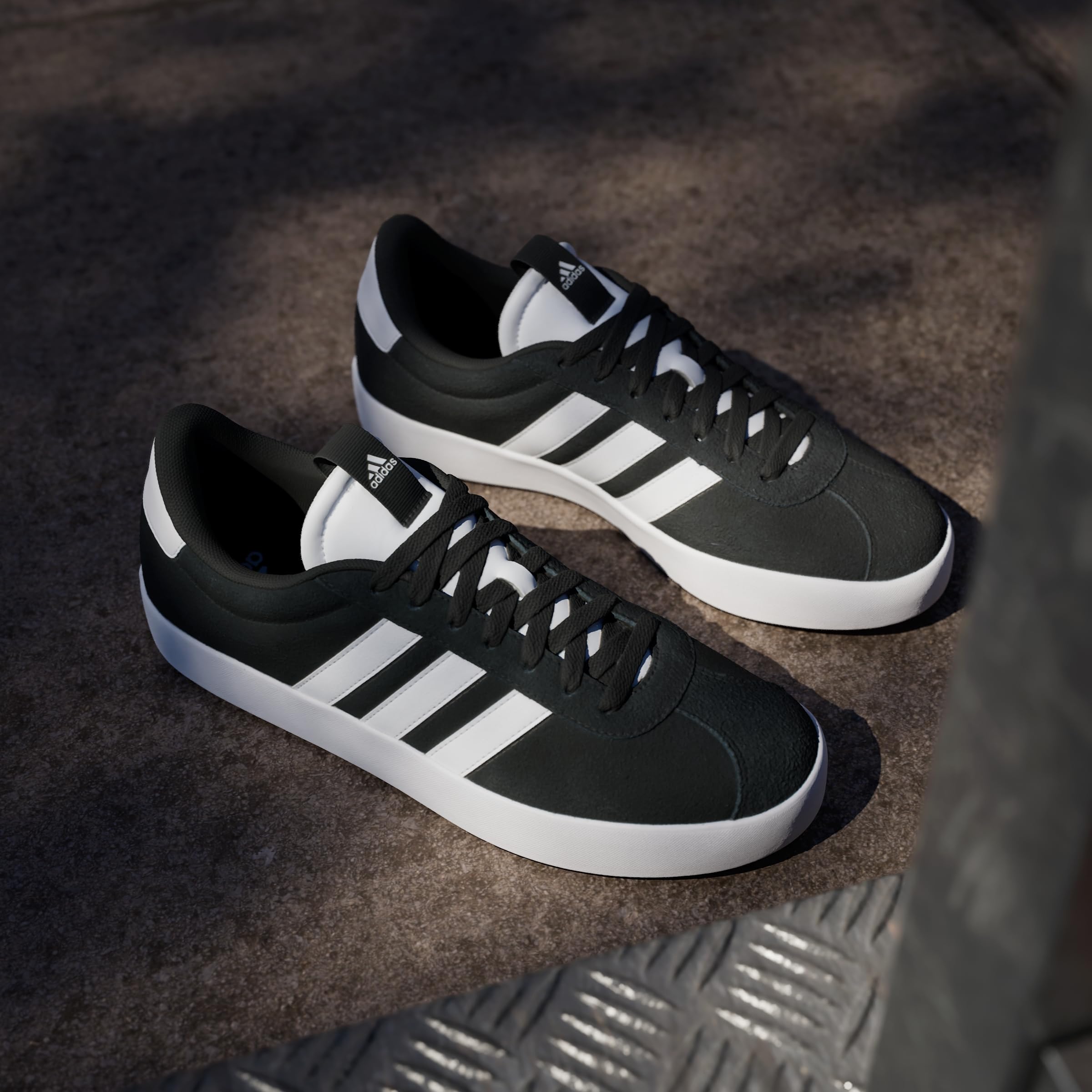 adidas Herren VL COURT 3.0 Shoes, Core Black / Cloud White / Core Black, 42 2/3 EU 2